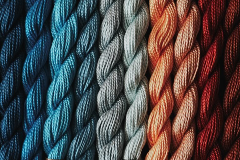 Close-up of soft pastel yarn suited to small amigurumi toys